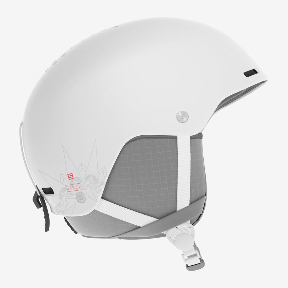 Salomon Israel SPELL - Womens Helmets - White (QJBF-70148)